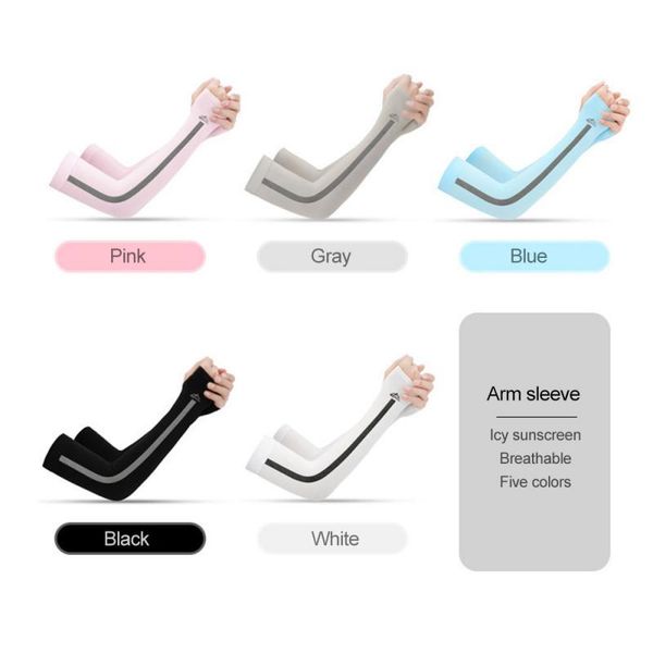summer ice silk arm sleeves cover cycling running uv sun protection sunscreen sleeve warmer outdoor mtb cuf elbow & knee pads, Black;gray
summer ice silk arm sleeves cover cycling running uv sun protection sunscreen sleeve warmer outdoor mtb cuf elbow & knee pads, Black;gray