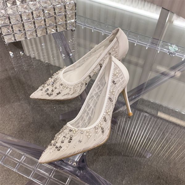 sandals summer white lace fine high-heeled bridal wedding shoes mesh pointed wild banquet dress female sandals cik, Black
sandals summer white lace fine high-heeled bridal wedding shoes mesh pointed wild banquet dress female sandals cik, Black