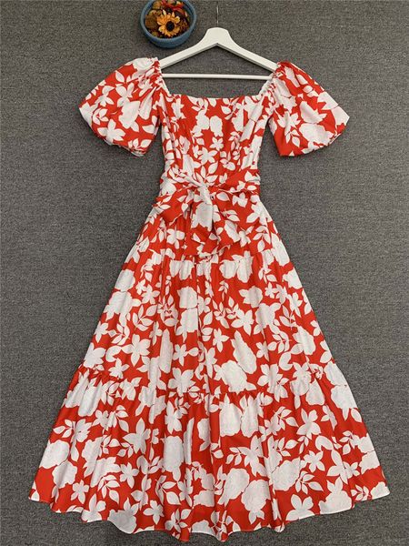 popular logo 2021 new bubble short sleeve print long dress ladies fashion style square collars dress, Black;gray
popular logo 2021 new bubble short sleeve print long dress ladies fashion style square collars dress, Black;gray