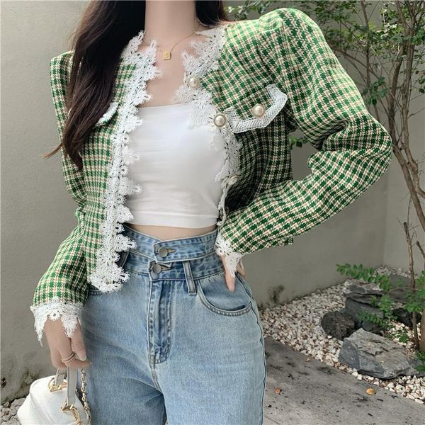 women's jackets hzirip 2021 autumn women coat small fragrant style lace houndstooth short paragraph elegant classic fashion all-match, Black;brown
women's jackets hzirip 2021 autumn women coat small fragrant style lace houndstooth short paragraph elegant classic fashion all-match, Black;brown