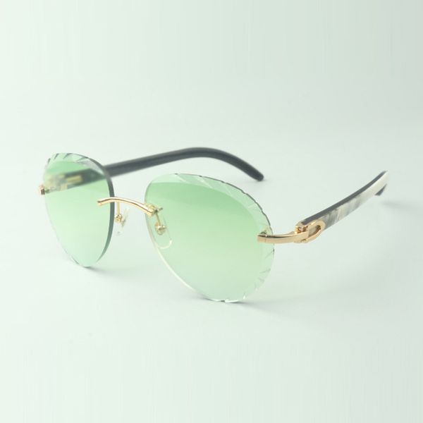 2022 exquisite classic sunglasses 3524027 with natural mixed buffalo horn temples and cut lens glasses, size: 18-140 mm, White;black
2022 exquisite classic sunglasses 3524027 with natural mixed buffalo horn temples and cut lens glasses, size: 18-140 mm, White;black