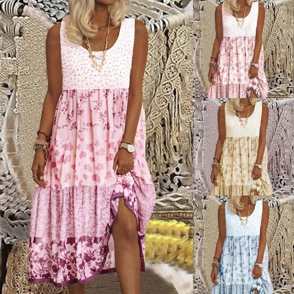 casual dresses summer sling fashion floral print dress u-neck pink cotton loose mid-length tank vestido de mujer, Black;gray
casual dresses summer sling fashion floral print dress u-neck pink cotton loose mid-length tank vestido de mujer, Black;gray