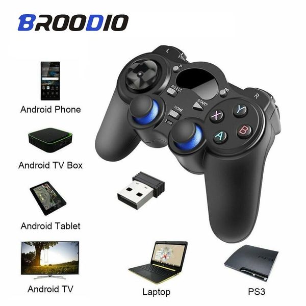 2.4 ghz wireless controller gamepad for ps3 pc android smart phone tv box joystick joypad with micro type-c otg converter game controllers &
2.4 ghz wireless controller gamepad for ps3 pc android smart phone tv box joystick joypad with micro type-c otg converter game controllers &