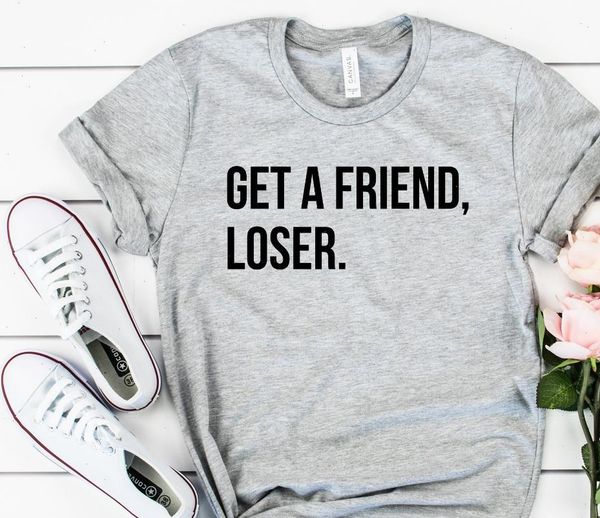 get a womens t shirts friend loser print women tshirt cotton casual funny shirt for lady yong girl tee, White
get a womens t shirts friend loser print women tshirt cotton casual funny shirt for lady yong girl tee, White
