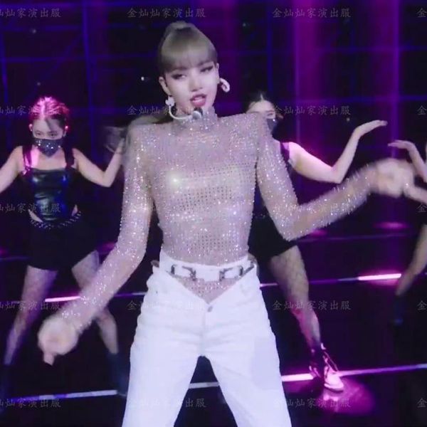 women's two piece pants korean style jazz dance women sequins t-shirt dancer outfit hip-hop street clothes k- stage costume festival ra, White
women's two piece pants korean style jazz dance women sequins t-shirt dancer outfit hip-hop street clothes k- stage costume festival ra, White