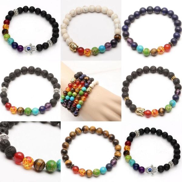 beaded, strands natural lava stone beads healing balance chakra charm bracelet tiger eye bead tibetan buddha prayer for women men, Black
beaded, strands natural lava stone beads healing balance chakra charm bracelet tiger eye bead tibetan buddha prayer for women men, Black