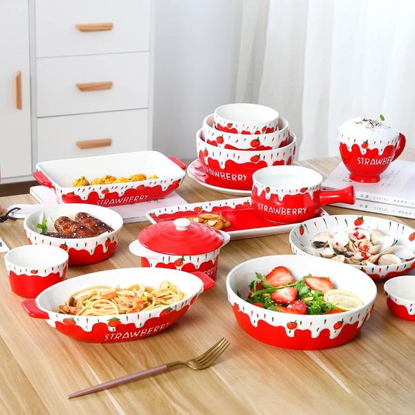 dinnerware sets ins wind red strawberry ceramic bowl tableware dish household fruit salad plate dinner set ware wedding decoration
dinnerware sets ins wind red strawberry ceramic bowl tableware dish household fruit salad plate dinner set ware wedding decoration
