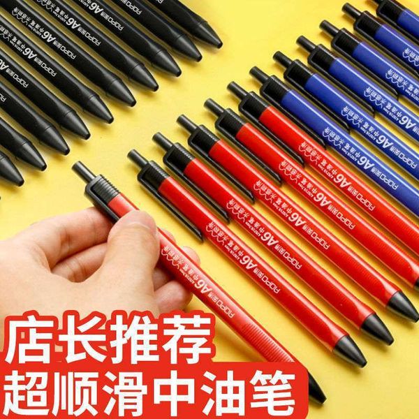 point ball pen student a6 medium oil 0.7mm black red be push type teacher smooth office, Blue;orange
point ball pen student a6 medium oil 0.7mm black red be push type teacher smooth office, Blue;orange