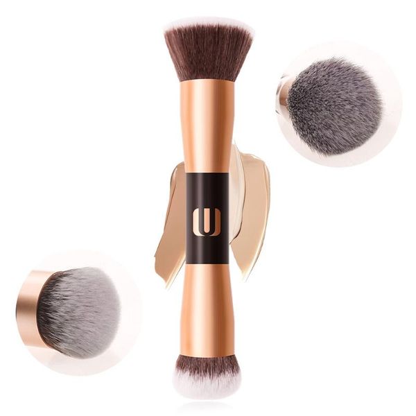 makeup brushes 1pc professional powder blusher highlight double ended blending make up brush wood handle
makeup brushes 1pc professional powder blusher highlight double ended blending make up brush wood handle