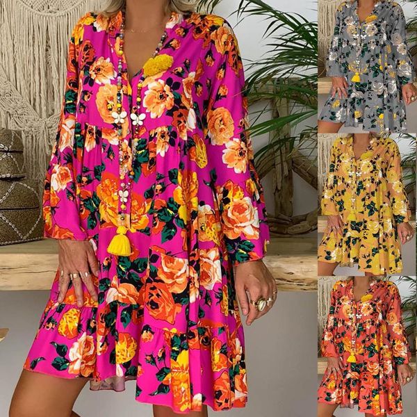 casual dresses flower print beach floral dress loose blouse vintage long sleeve ruffle harajuku plus size vestidos mujer, Black;gray
casual dresses flower print beach floral dress loose blouse vintage long sleeve ruffle harajuku plus size vestidos mujer, Black;gray