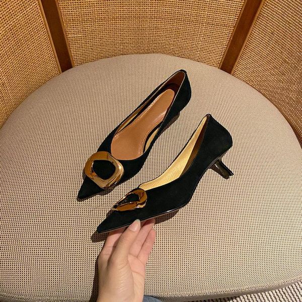 dress shoes salu elegant shallow woman heels fashion est suede leather for women wedding pointed toe high pumps, Black
dress shoes salu elegant shallow woman heels fashion est suede leather for women wedding pointed toe high pumps, Black