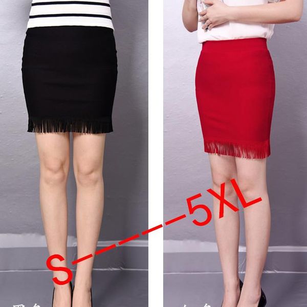 women midi skirts office lady solid cotton tassel empire pencil above knee mini plus size 2021 summer, Black
women midi skirts office lady solid cotton tassel empire pencil above knee mini plus size 2021 summer, Black