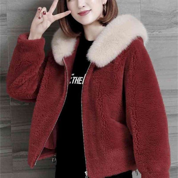 women's wool & blends kmetram 2021 faux fur coat female jacket autumn winter women collar sheep shearling jackets fashion parka my4530, Black
women's wool & blends kmetram 2021 faux fur coat female jacket autumn winter women collar sheep shearling jackets fashion parka my4530, Black
