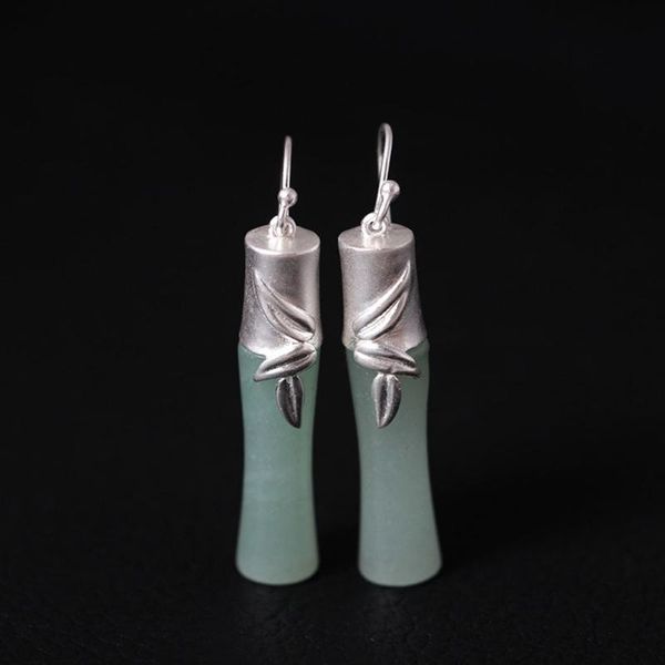 dangle & chandelier original design folk-custom 925 sterling silver earrings hanging section hypoallergenic jewelry bamboo inlaid jade earri
dangle & chandelier original design folk-custom 925 sterling silver earrings hanging section hypoallergenic jewelry bamboo inlaid jade earri