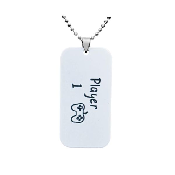 pendant necklaces ps 4 necklace player 1 2 bead chain collares stainless steel accessories game jewelry, Silver
pendant necklaces ps 4 necklace player 1 2 bead chain collares stainless steel accessories game jewelry, Silver