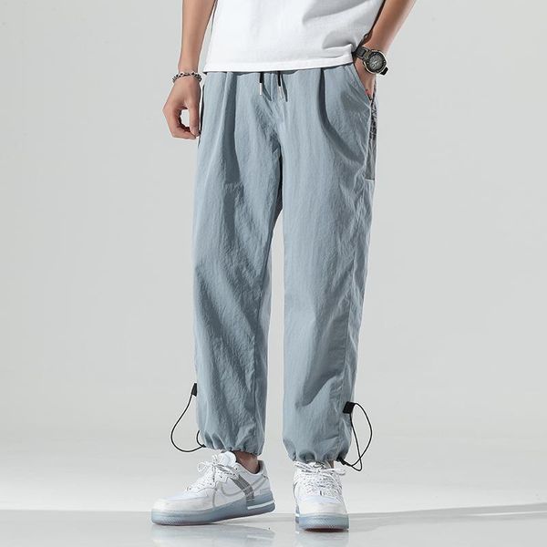 men's pants autumn cargo trousers for casual loose plus big size oversize wide leg black fashions drawstring male clothes z186
men's pants autumn cargo trousers for casual loose plus big size oversize wide leg black fashions drawstring male clothes z186