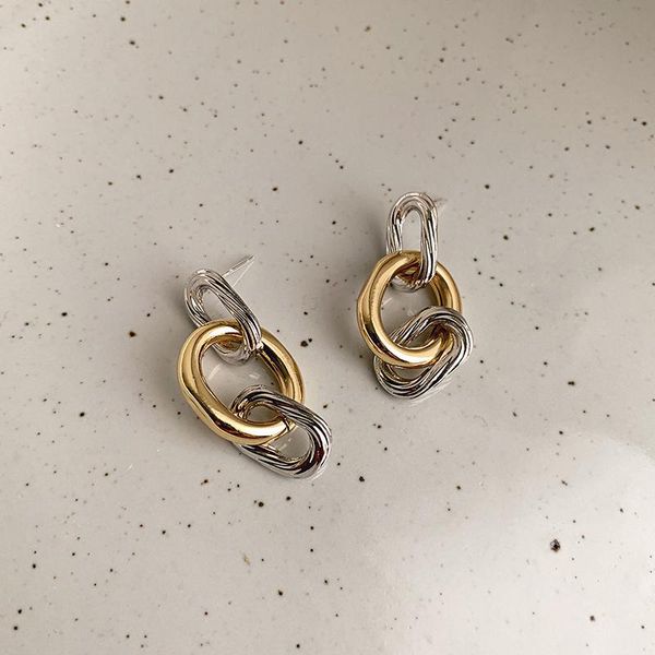 hoop & huggie statement hanging chain link earrings for women gold sliver color drop oval hoops vintage big ear charms, Golden;silver
hoop & huggie statement hanging chain link earrings for women gold sliver color drop oval hoops vintage big ear charms, Golden;silver
