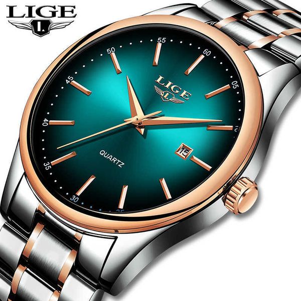 lige men's watches military luxury brand watch mens quartz stainless steel clock fashion chronograph watch man relogio masculino 210527, Slivery;brown
lige men's watches military luxury brand watch mens quartz stainless steel clock fashion chronograph watch man relogio masculino 210527, Slivery;brown