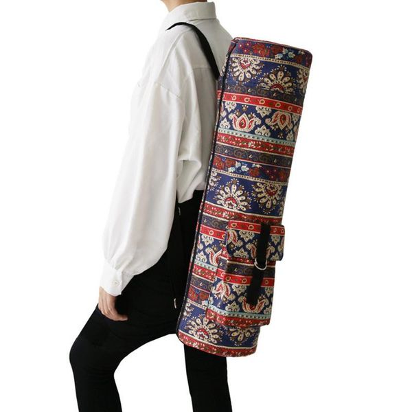 national style canvas yoga mat bag gym case for pilates exercise pad easy carry backpack dance sports mats
national style canvas yoga mat bag gym case for pilates exercise pad easy carry backpack dance sports mats
