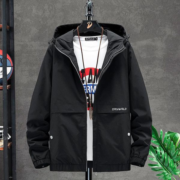 mens hooded jacket men 2021 spring solid color windbreaker jackets black coats streetwear casual handsome for men's, Black;brown
mens hooded jacket men 2021 spring solid color windbreaker jackets black coats streetwear casual handsome for men's, Black;brown