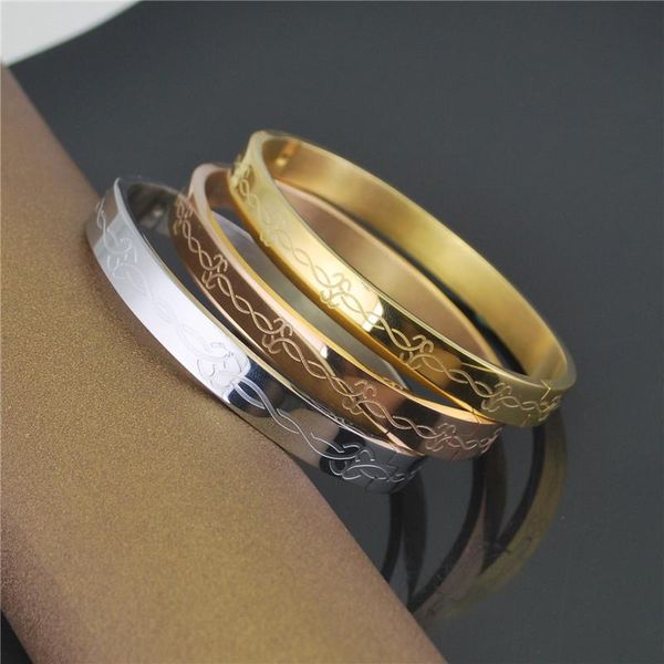 bangle fashion gold color flower pattern bangles for women biker jewelry rock punk style 8mm stainelss steel couple bracelets pulseras, Black
bangle fashion gold color flower pattern bangles for women biker jewelry rock punk style 8mm stainelss steel couple bracelets pulseras, Black