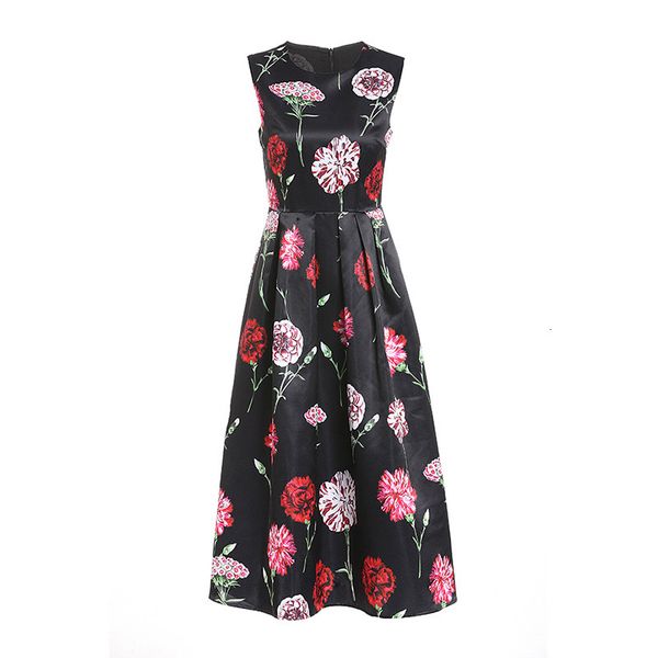 casual dresses elegant sleeveless 2021 runways summer ed in floral printing a130, Black;gray
casual dresses elegant sleeveless 2021 runways summer ed in floral printing a130, Black;gray