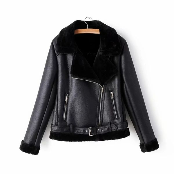fashion female fur collar jackets winter cool women pu leather jacket moto belt coats young girls black coat 210427
fashion female fur collar jackets winter cool women pu leather jacket moto belt coats young girls black coat 210427