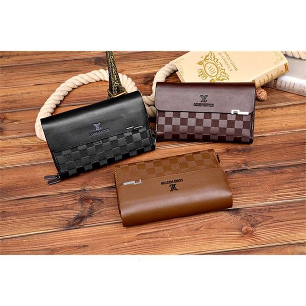 the wallet double zipper handbag hand bag large capacity multi card men's wallet, Black
the wallet double zipper handbag hand bag large capacity multi card men's wallet, Black