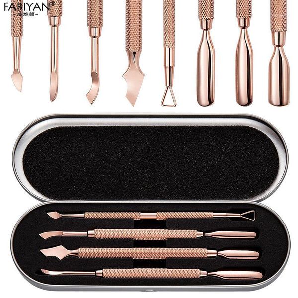 dual-end nail art stainless steel cuticle pusher manicure pedicure clean tool set dead skin polish gel remove1
dual-end nail art stainless steel cuticle pusher manicure pedicure clean tool set dead skin polish gel remove1