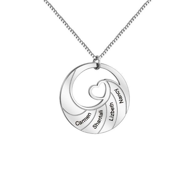 pendant necklaces custom name spiral heart 2021 selling hollow round jewelry family gift drop yp8485, Silver
pendant necklaces custom name spiral heart 2021 selling hollow round jewelry family gift drop yp8485, Silver