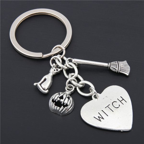 10pchalloween day pumpkin keyring witchy keychain cat key chains gothic broomstick charms gift for witch lover jewlery e1645, Silver
10pchalloween day pumpkin keyring witchy keychain cat key chains gothic broomstick charms gift for witch lover jewlery e1645, Silver