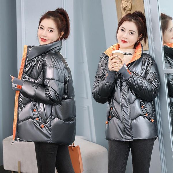 women's down & parkas winter bright jackets stand collar waterproof women bread coat female cotton jacket parka, Black
women's down & parkas winter bright jackets stand collar waterproof women bread coat female cotton jacket parka, Black