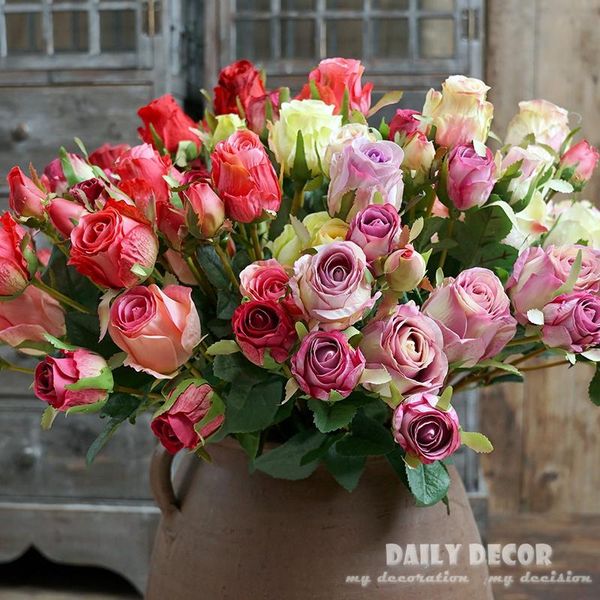 decorative flowers & wreaths 12pcs/lot nice 5 heads rose bud branch fake home table wedding artificial silk flower wholesale
decorative flowers & wreaths 12pcs/lot nice 5 heads rose bud branch fake home table wedding artificial silk flower wholesale