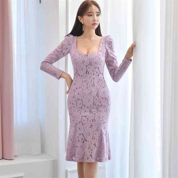 purple lace korean ladies long sleeve square neck office party dress for women china clothing 210530, Black;gray
purple lace korean ladies long sleeve square neck office party dress for women china clothing 210530, Black;gray
