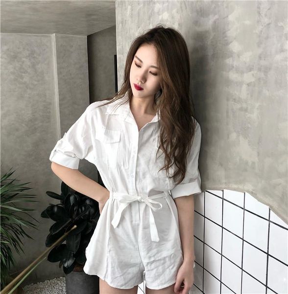 women's jumpsuits & rompers loose korean style playsuits and jumpsuit v neck short sleeve overalls for women solidwomen clothes 2021, Black;white
women's jumpsuits & rompers loose korean style playsuits and jumpsuit v neck short sleeve overalls for women solidwomen clothes 2021, Black;white