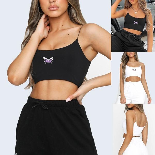printing butterfly tube women tank tees summer sleevless casual crop ladies white fashion mini vest streetwear camisoles & tanks, Black;white
printing butterfly tube women tank tees summer sleevless casual crop ladies white fashion mini vest streetwear camisoles & tanks, Black;white