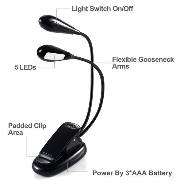 flexible light neck double head night with clamp 10*led lamp for book reading tablet flashlights torches
flexible light neck double head night with clamp 10*led lamp for book reading tablet flashlights torches