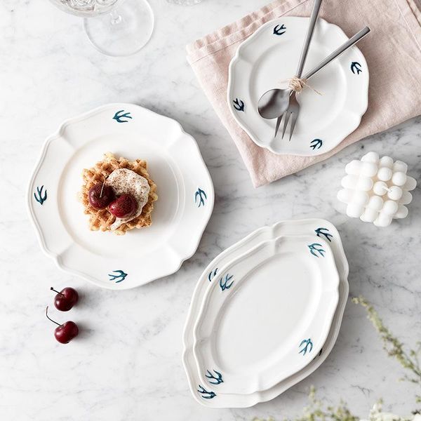 japanese and korean ins embossed swallow kitchen household dinner plate simple fresh dessert flying bird salad dish set dishes & plates
japanese and korean ins embossed swallow kitchen household dinner plate simple fresh dessert flying bird salad dish set dishes & plates