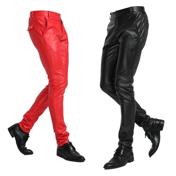 men leather pants for spring summer fashion solid slim plus size pu 28-37 210715, Black
men leather pants for spring summer fashion solid slim plus size pu 28-37 210715, Black