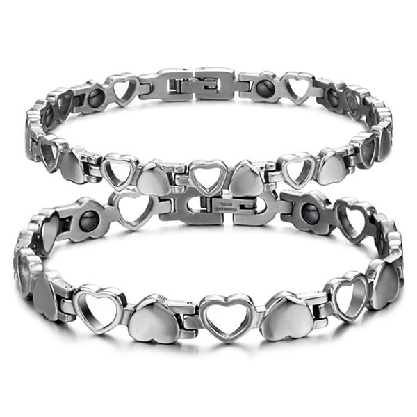 link, chain fashion stainless steel magnetic bracelet for lovers energy aristocratic health jewelry of power, Black
link, chain fashion stainless steel magnetic bracelet for lovers energy aristocratic health jewelry of power, Black