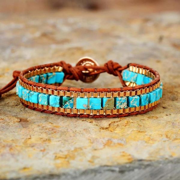 tennis women wrap bracelets handmade turquise stones gold chain woven bracelet bohemian statement jewelry dropship, Golden;silver
tennis women wrap bracelets handmade turquise stones gold chain woven bracelet bohemian statement jewelry dropship, Golden;silver