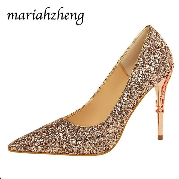 dress shoes meriahzheng 9.5cm spring women pumps high heels pointed metal decoration bling bride wedding gold ds, Black
dress shoes meriahzheng 9.5cm spring women pumps high heels pointed metal decoration bling bride wedding gold ds, Black