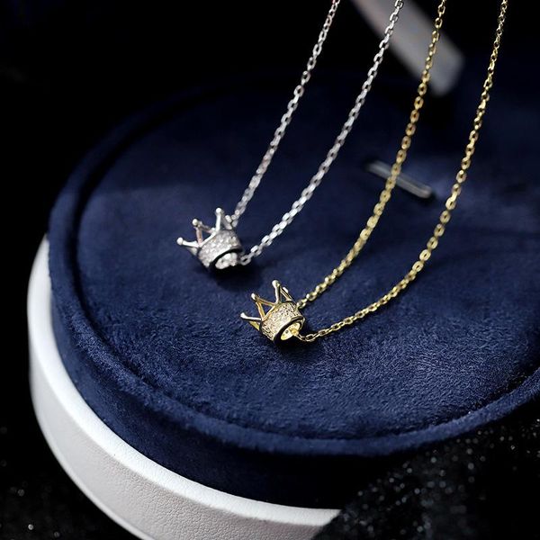pendant necklaces niche design queen crown clavicle chain personality inlaid zircon necklace female ins trend wholesale, Silver
pendant necklaces niche design queen crown clavicle chain personality inlaid zircon necklace female ins trend wholesale, Silver