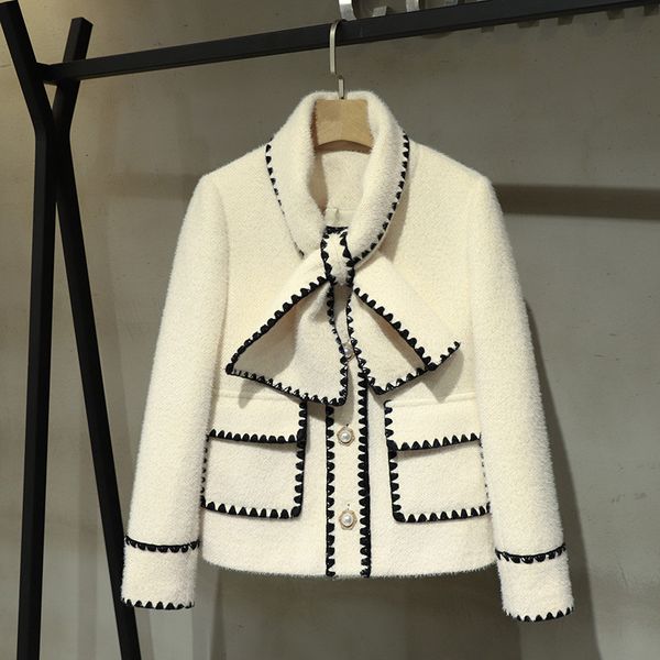 women's trench coats female designer winter bowtie jacket elegant woolen c053, Tan;black
women's trench coats female designer winter bowtie jacket elegant woolen c053, Tan;black