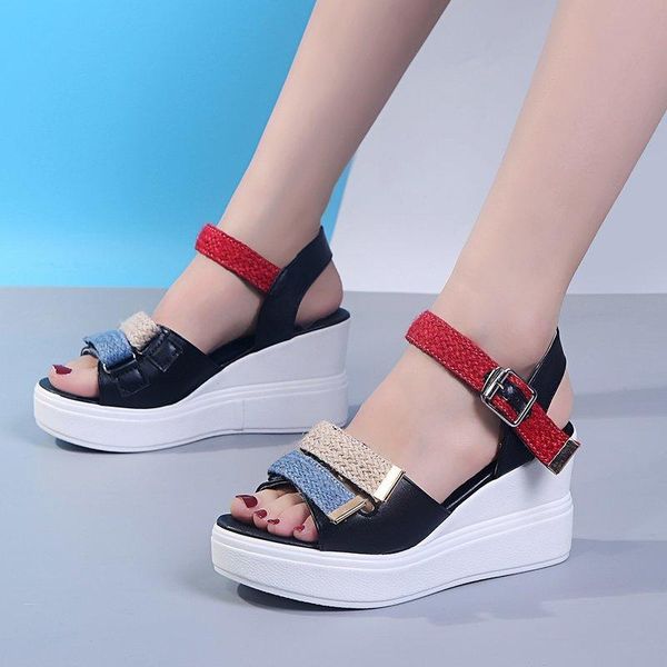 dress shoes woman sandals summer fashion wedge platform women comfort open toe heels pumps female, Black
dress shoes woman sandals summer fashion wedge platform women comfort open toe heels pumps female, Black