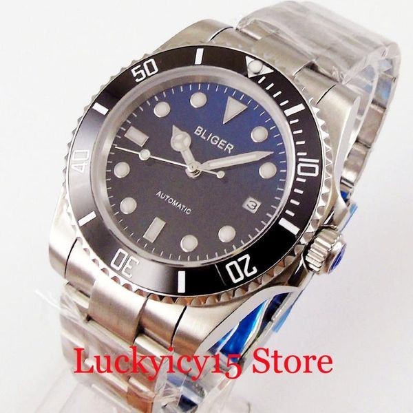 dial mechanical wristwatch nh35 miyota 8215 movement no cyclops steel bracelet sapphire crystal wristwatches, Slivery;brown
dial mechanical wristwatch nh35 miyota 8215 movement no cyclops steel bracelet sapphire crystal wristwatches, Slivery;brown
