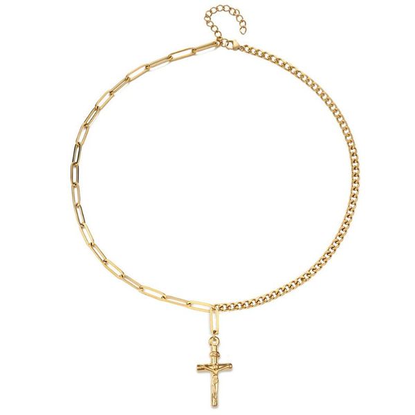 pendant necklaces stainless steel jesus christ cross necklace for women christian crucifixion mirror polished gold/ sliver color, Silver
pendant necklaces stainless steel jesus christ cross necklace for women christian crucifixion mirror polished gold/ sliver color, Silver
