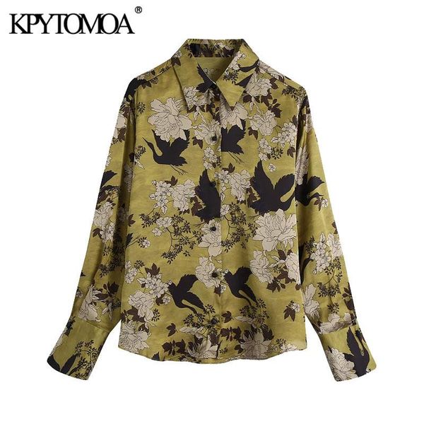 women 2021 fashion floral print soft touch blouses vintage long sleeve button-up female shirts blusas chic women's &, White
women 2021 fashion floral print soft touch blouses vintage long sleeve button-up female shirts blusas chic women's &, White