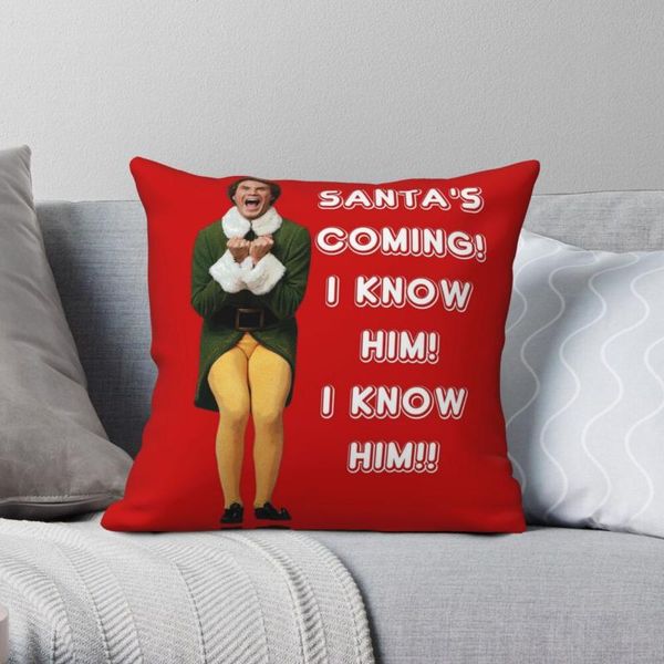 pillow case santa's coming i know him elf the movie square pillowcase polyester linen velvet pattern zip decorative bed cushion cover
pillow case santa's coming i know him elf the movie square pillowcase polyester linen velvet pattern zip decorative bed cushion cover