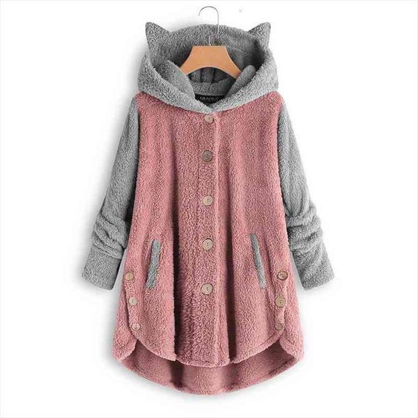 cat ears hooded pullover sweatshirt fleece hoodie oversize hoodies winter warm women patchwork hoodies button streetwear, Black
cat ears hooded pullover sweatshirt fleece hoodie oversize hoodies winter warm women patchwork hoodies button streetwear, Black